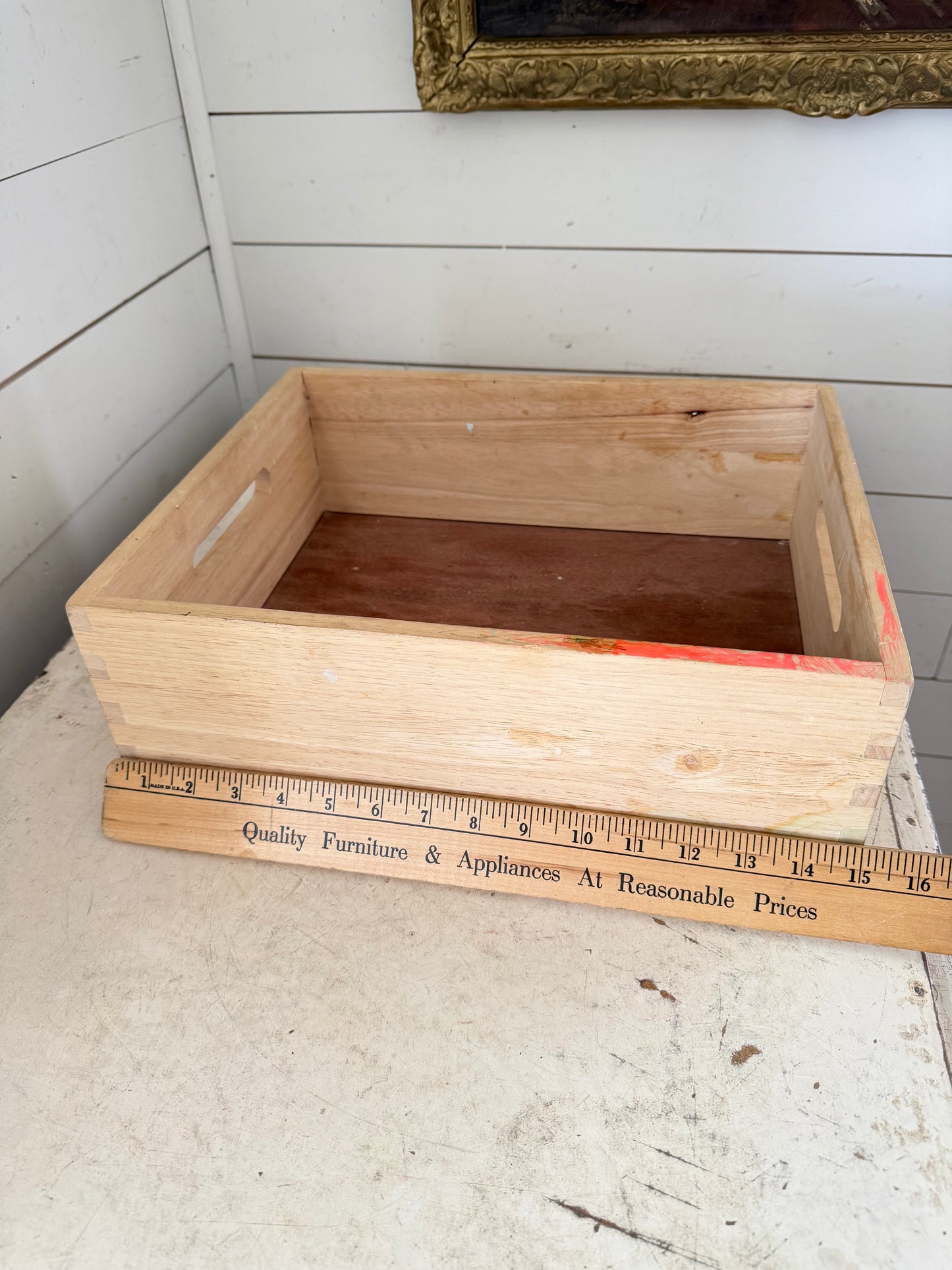Wood Box with finger joints Will Get Makeover