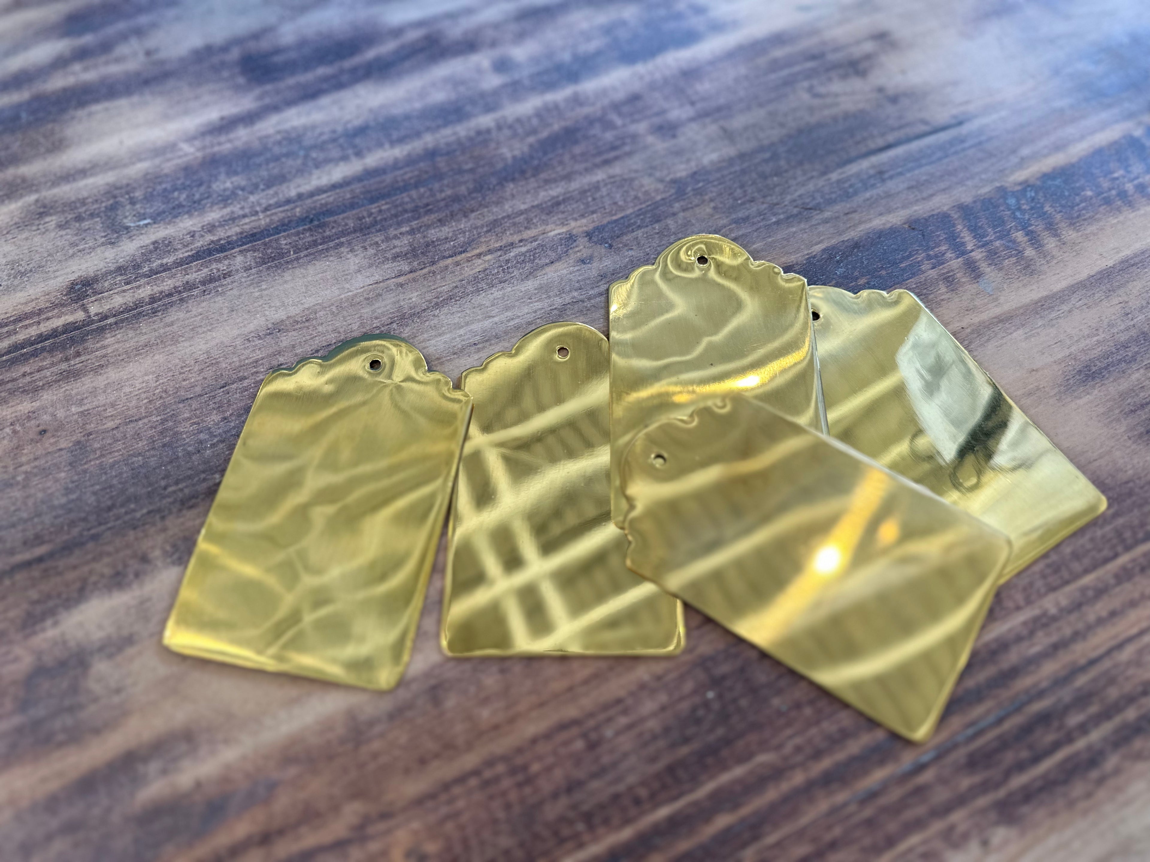 Brass Ornament Tags Sold Individually