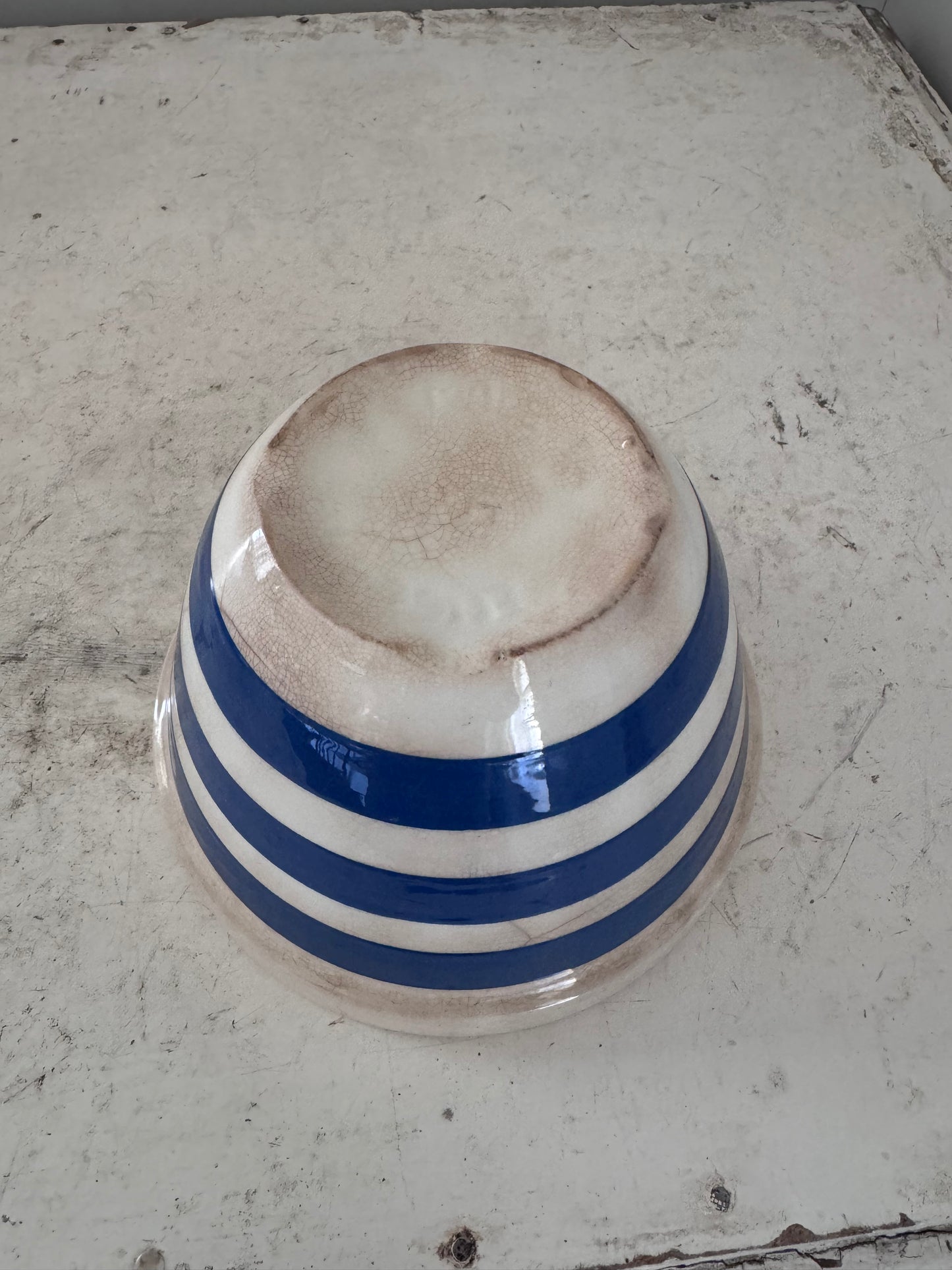 Early Cornishware Pudding Bowl