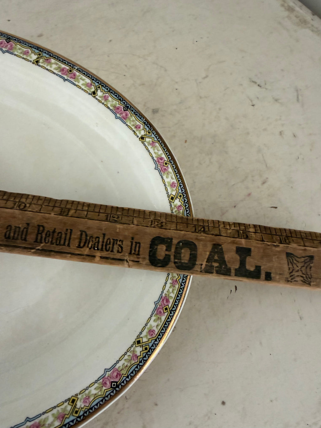 Antique ironstone platter