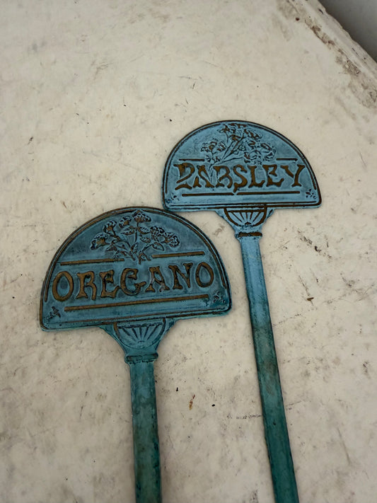 Brass Herb Marker - Set of 2