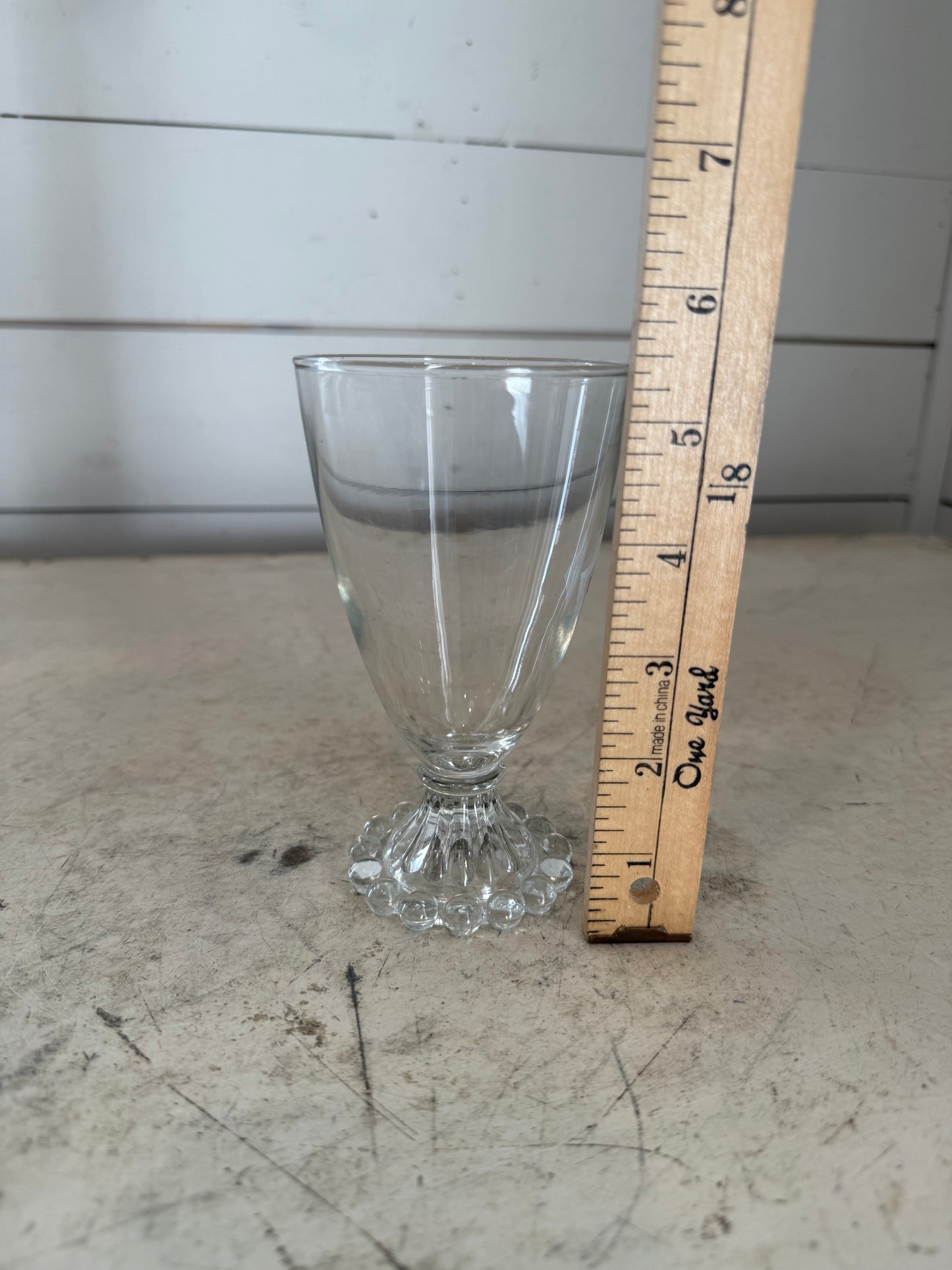 Vintage Anchor Hocking Boopie Clear Goblet