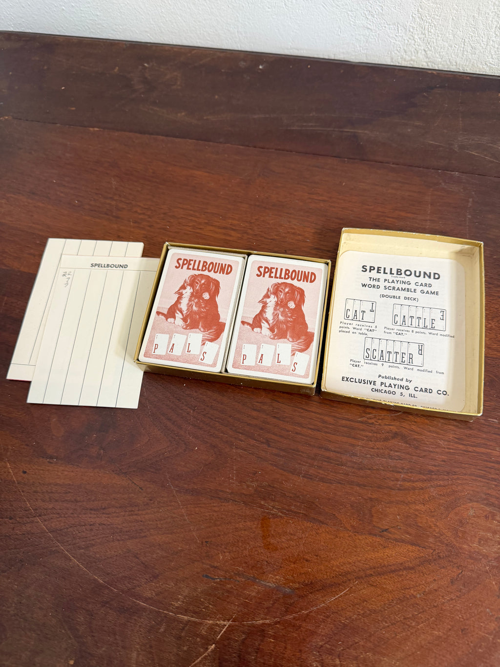 Vintage Spellbound Card Game