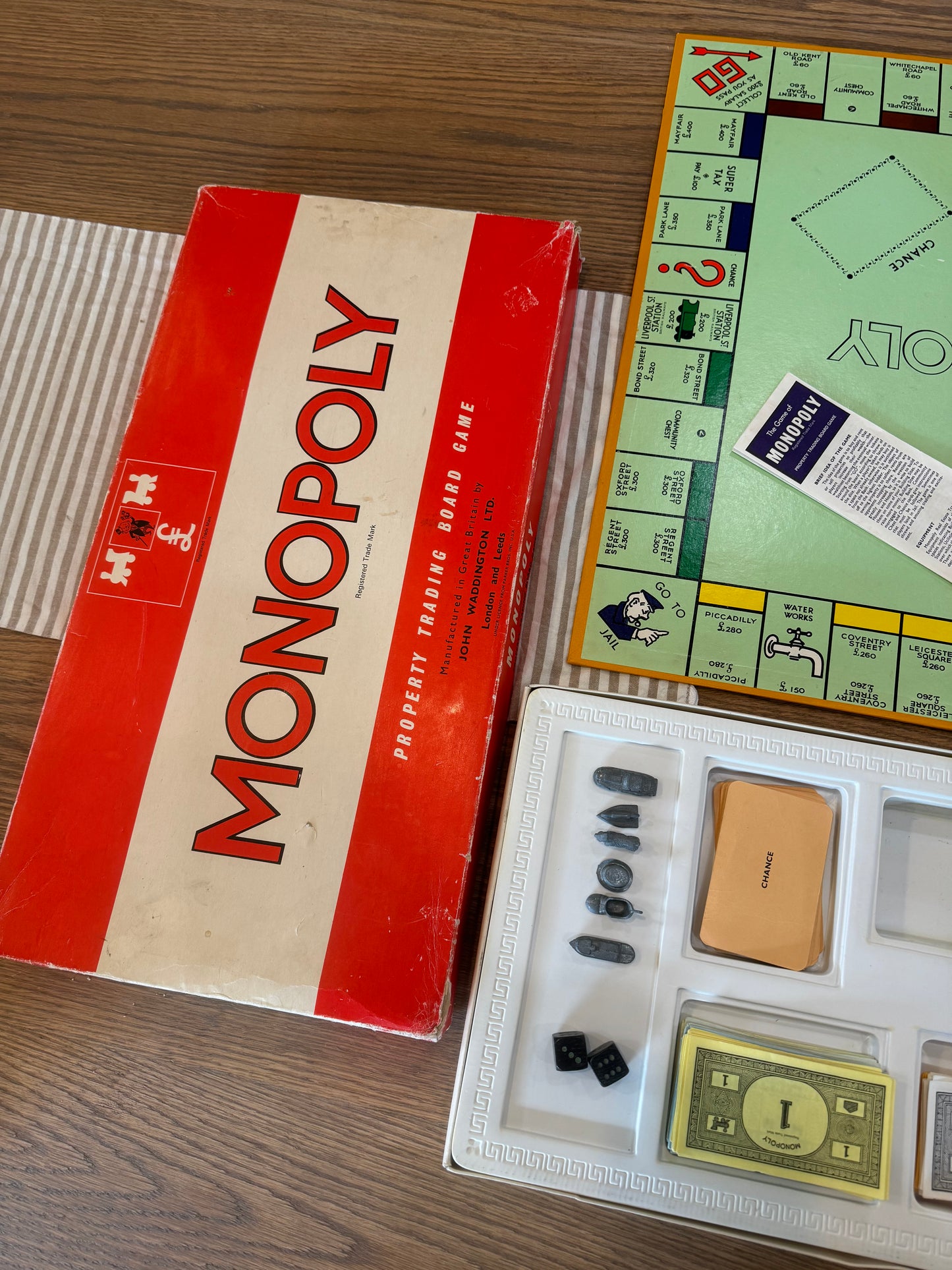 England Monopoly Game 1972 - has all properties