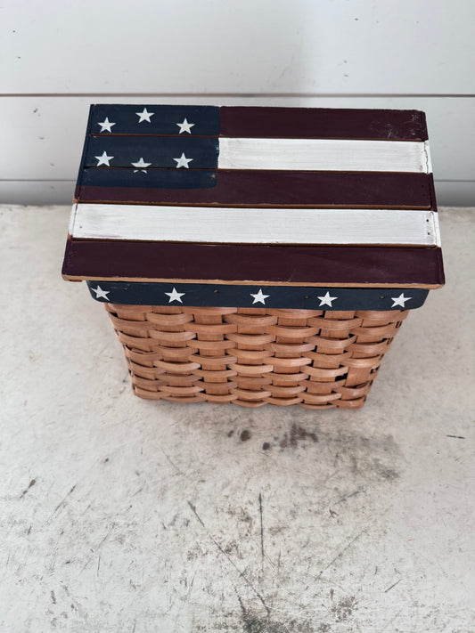 American Flag Basket