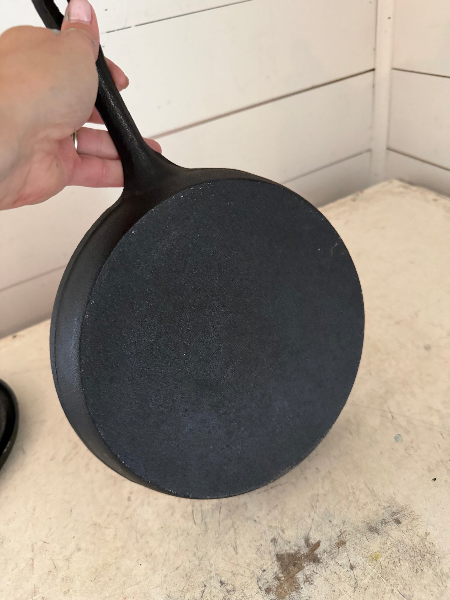 Set of cast-iron pans