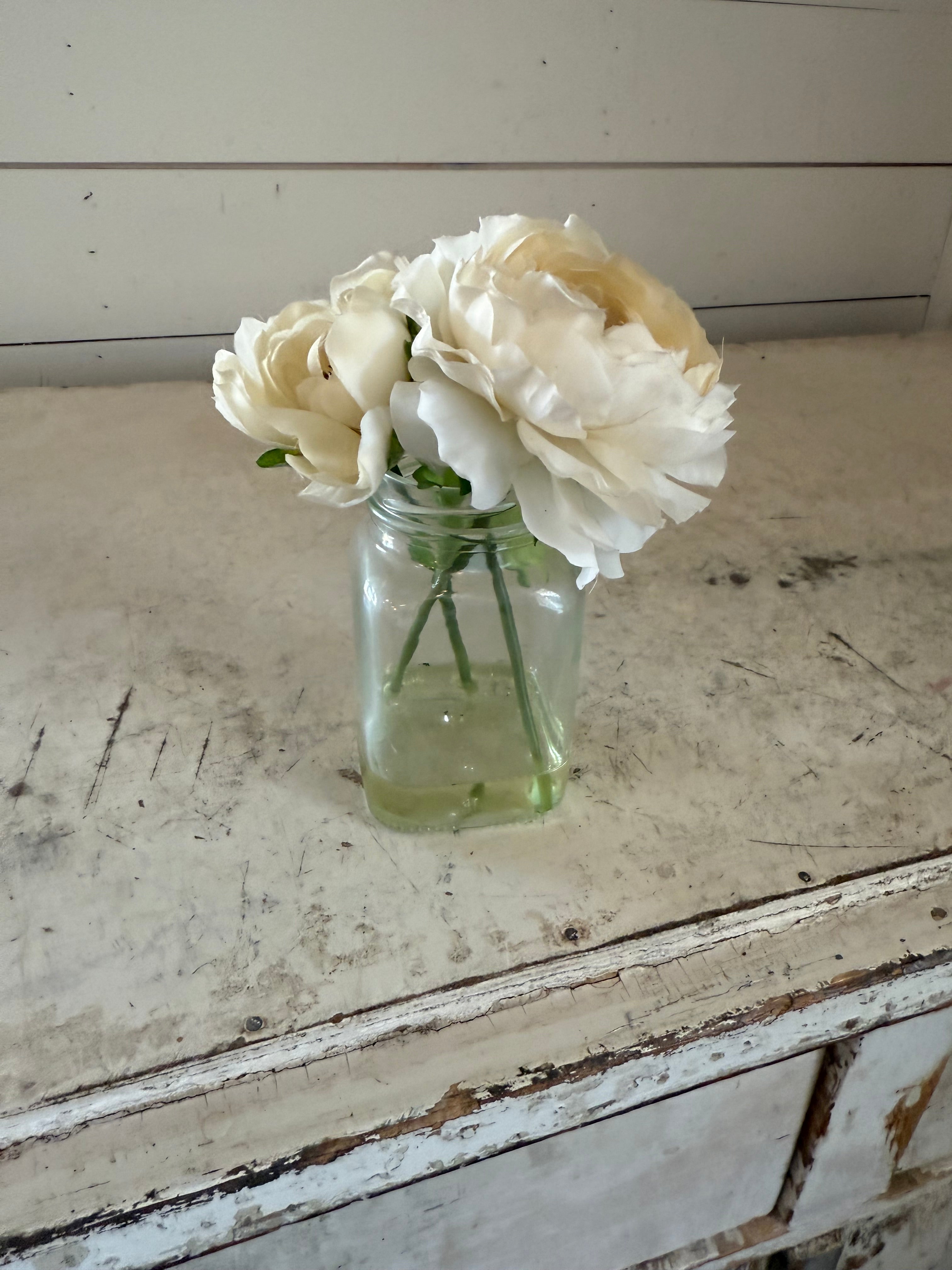 Pint jar peony vase sold individually
