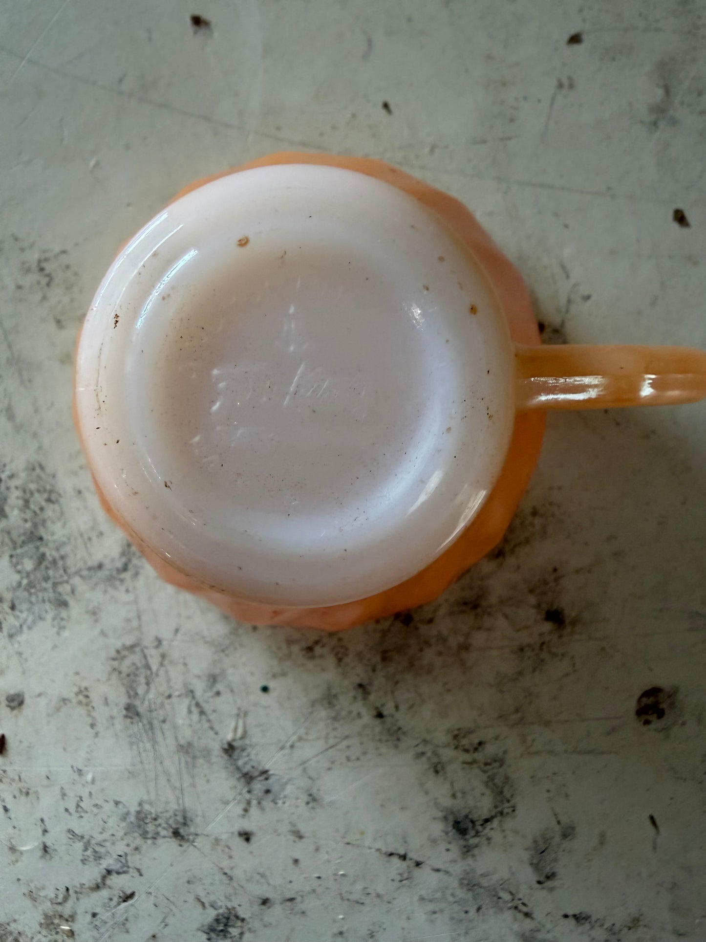 Fire King Peach Lusterware Tea Cup