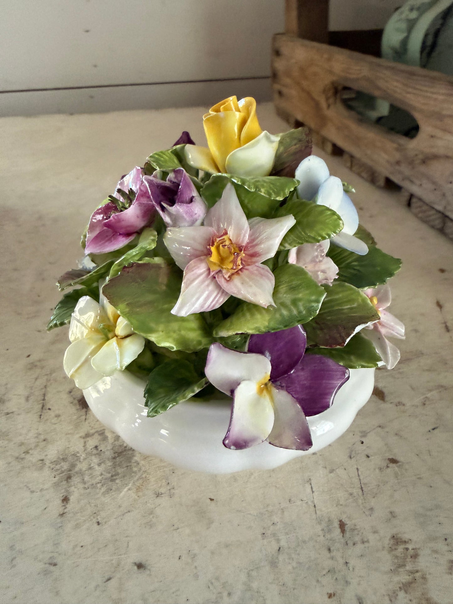 Vintage Coalport Bone China Flower Bowl