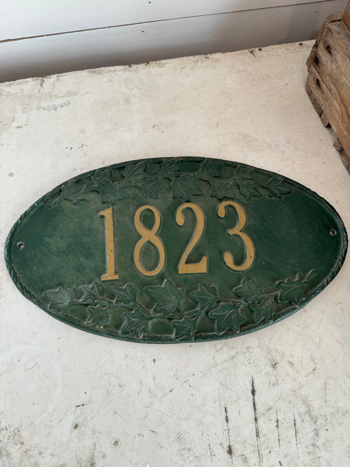 1823 Cast Aluminum House Numbers