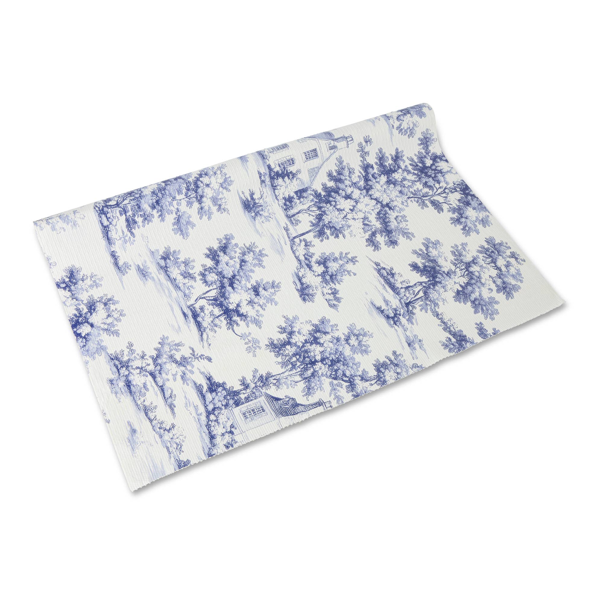 20x59" Printed Shelf Liner - Toile Blue