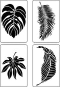Tropical Leaves 2 | JRV Stencil Designed by Debi from Debi's Design Diary