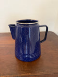 Vintage Blue Enamel Pot - Missing Lid