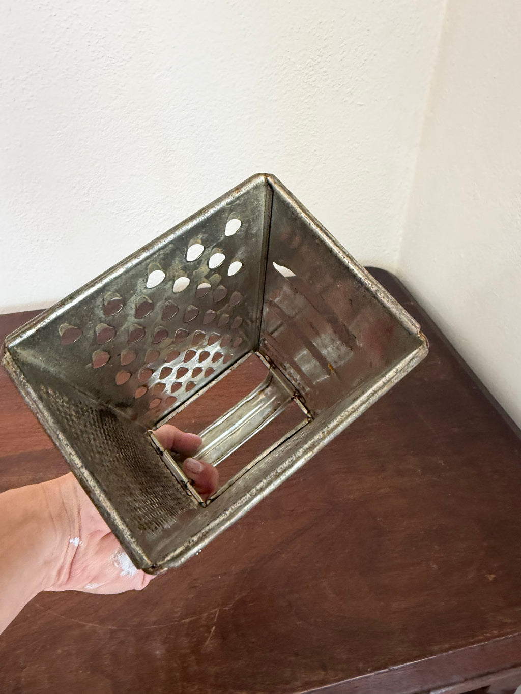 Vintage 1960s Bromco 4-Sided Metal Box Grater Slicer Shredder