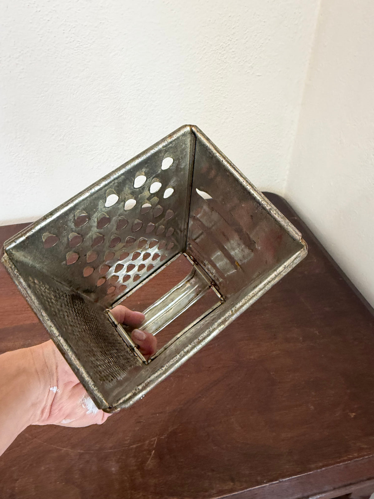 Vintage 1960s Bromco 4-Sided Metal Box Grater Slicer Shredder