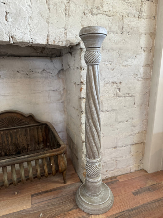 Oversized Twisted Pillar Candlestick