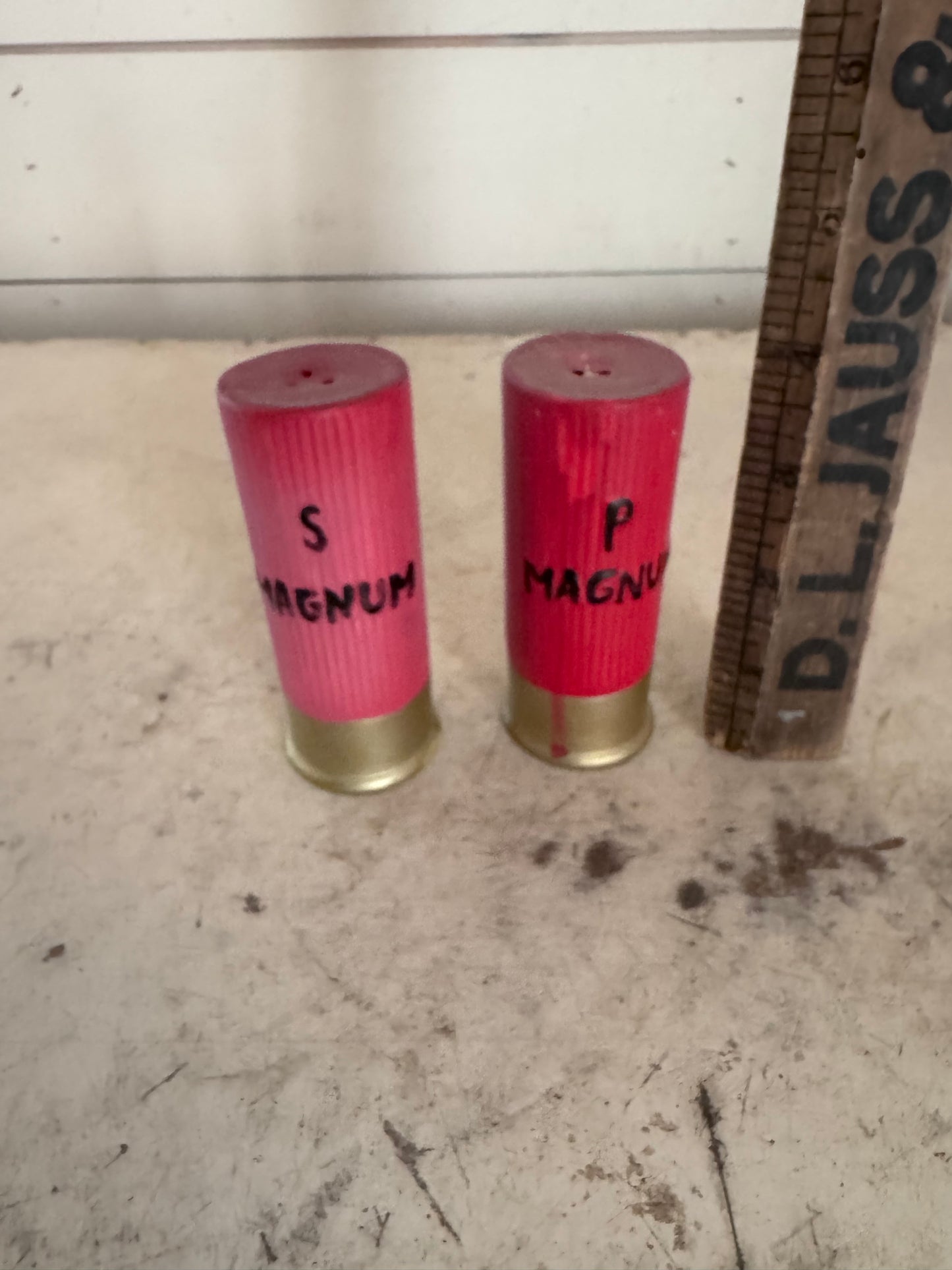 Salt and Pepper Shaker Shotgun shells Magnum