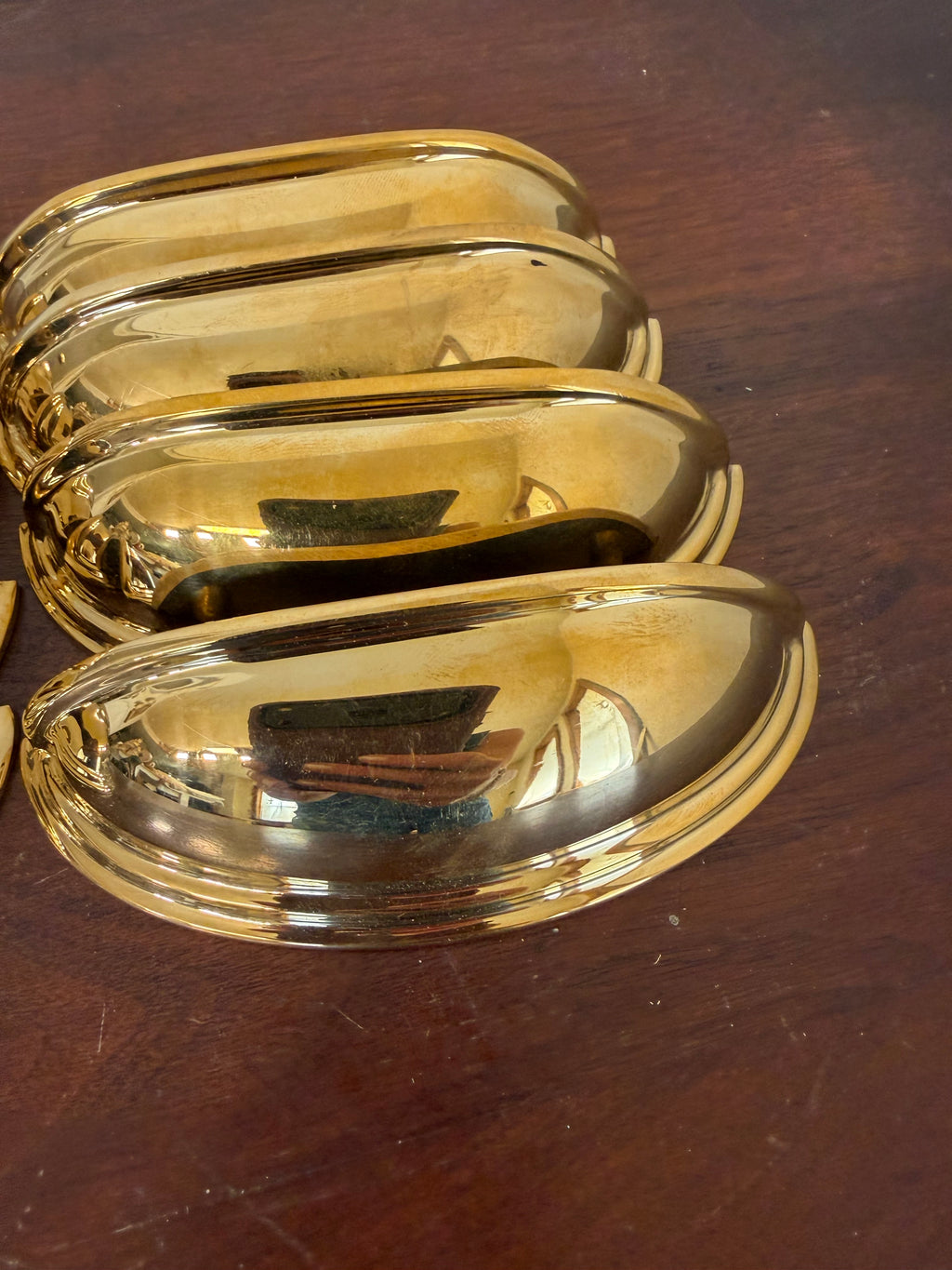 Brass Cup Pull - Set of 8