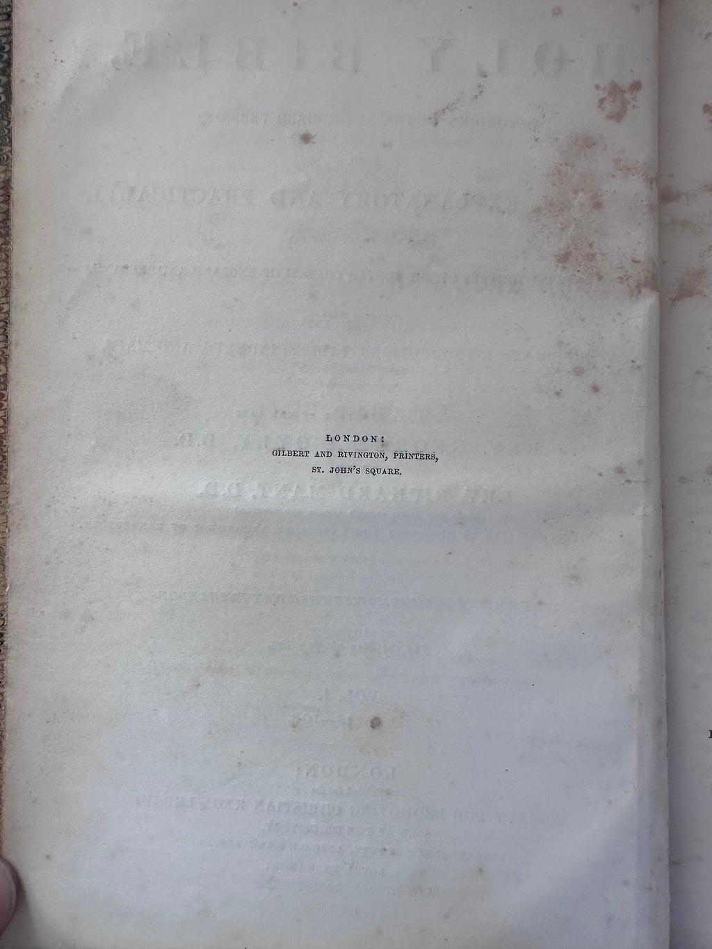 Antique Bible 1850 And the Book of Common Prayer sold as set