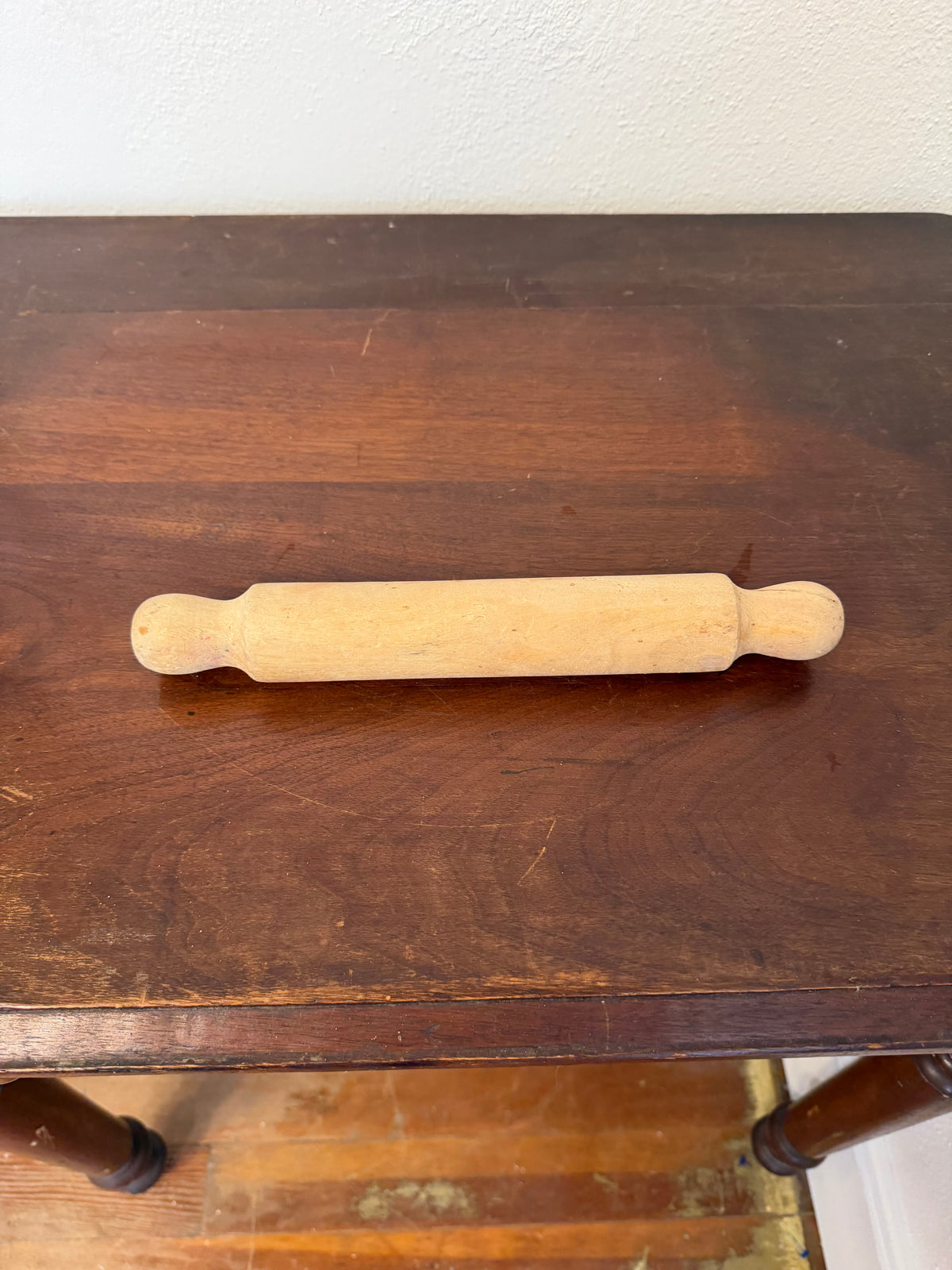 Small Hand Turned Wood Rolling Pin