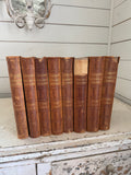 UNIVERSAL HISTORY Library of EIGHT (8) Volumes 1897 Complete Set Leather Spines