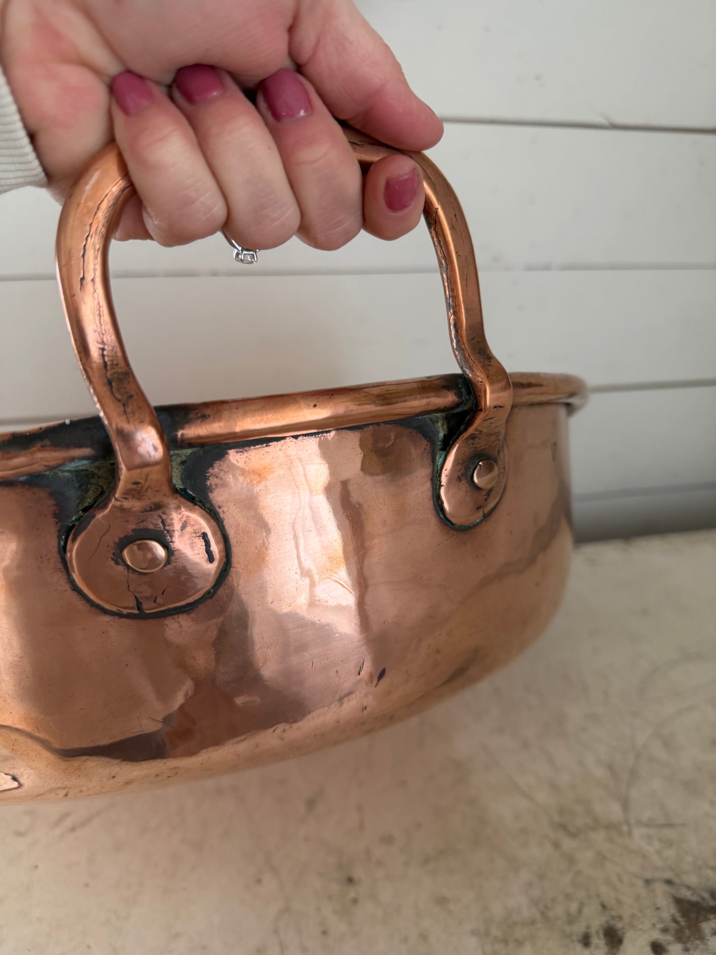 Extra Large Antique George III Copper Pan, 1800s