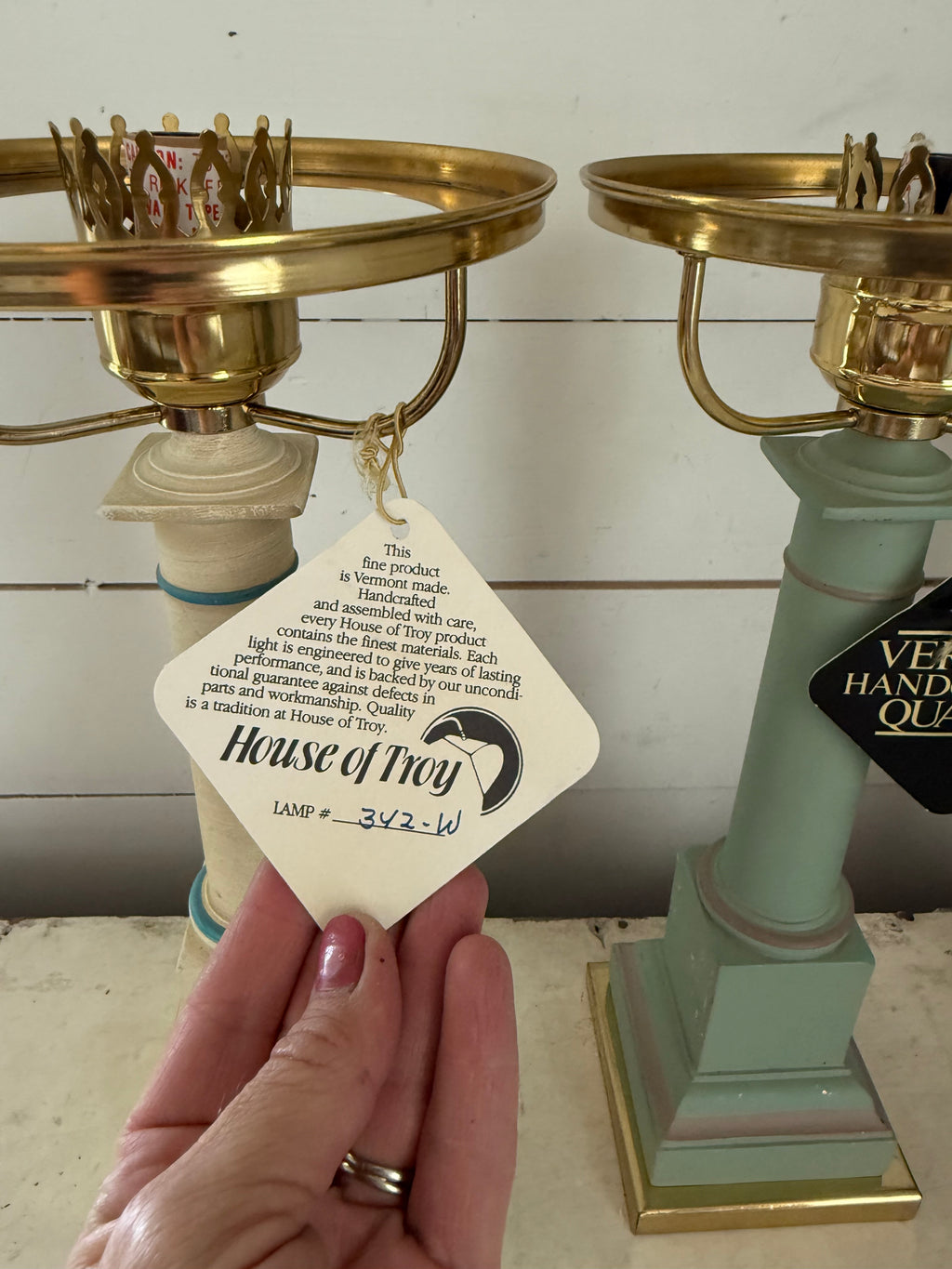 Vintage House of Troy Handmade in USA Lamp - sold Individually - as is - new old stock with light scratches need felt on bottom