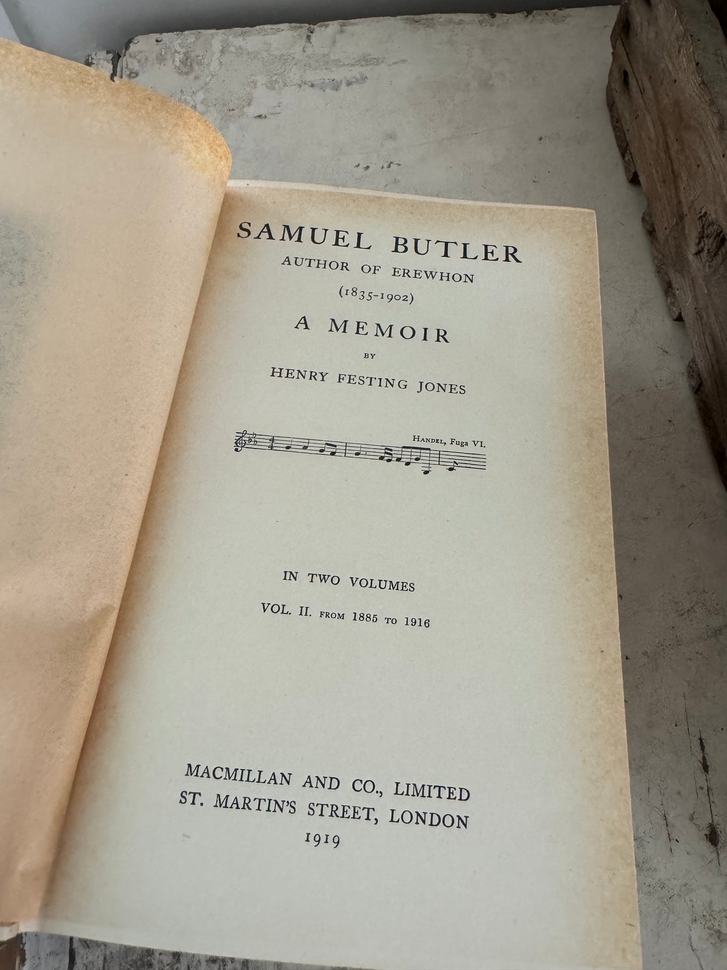 Samuel Butler vol 1 & 2 1919 set