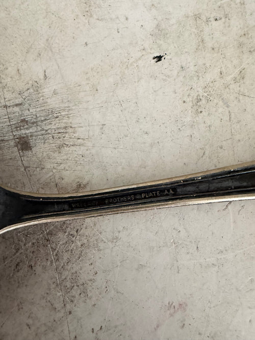 Art Deco Style vintage silver plated serving spoon