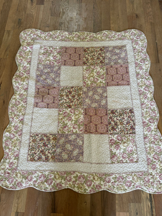 Crib Quilt - Has stains as pictured