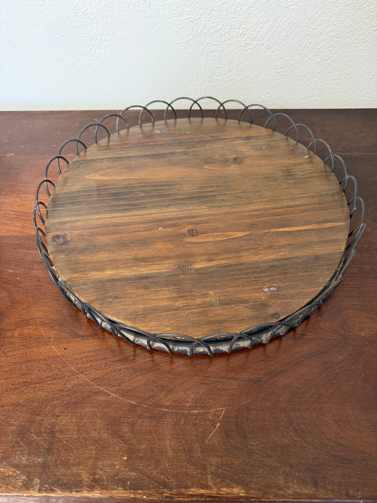 Scalloped wood and metal Trey will get makeover