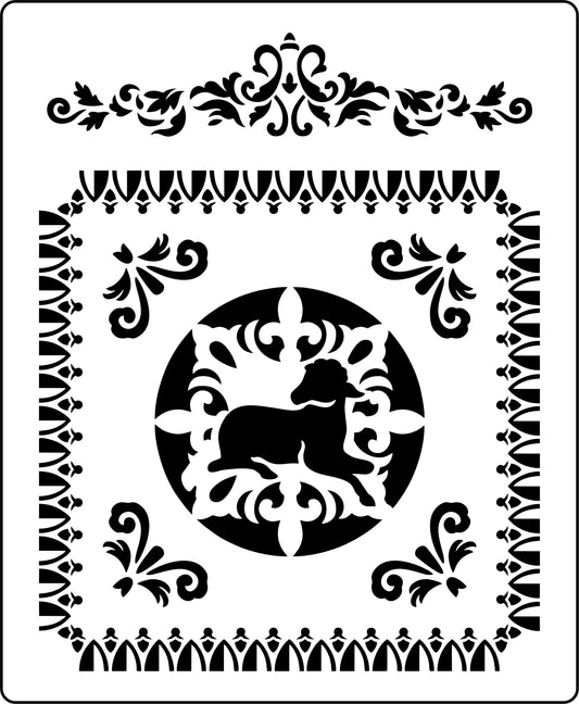English Lamb Panel | JRV Stencils