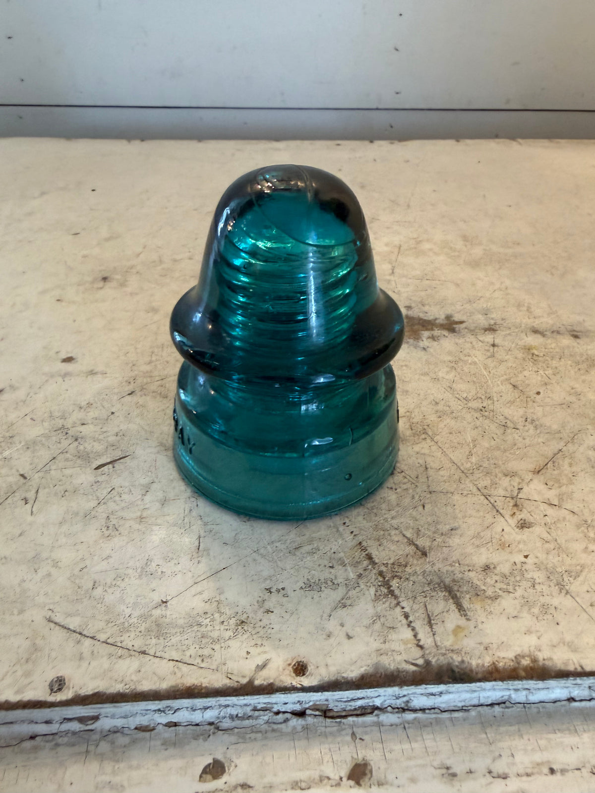 Blue green turquoise insulator