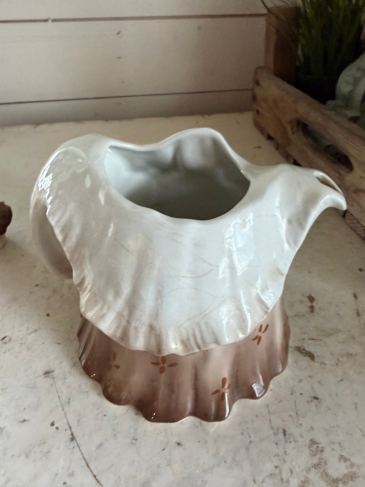 Antique Little Old Lady Teapot Staffordshire, England