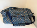 Vera Bradley Women's Cotton Large Travel Duffel Bag in the Bees Navy