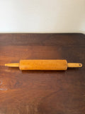 Vintage wood rolling pin with mid-century style handles- will get handles painted