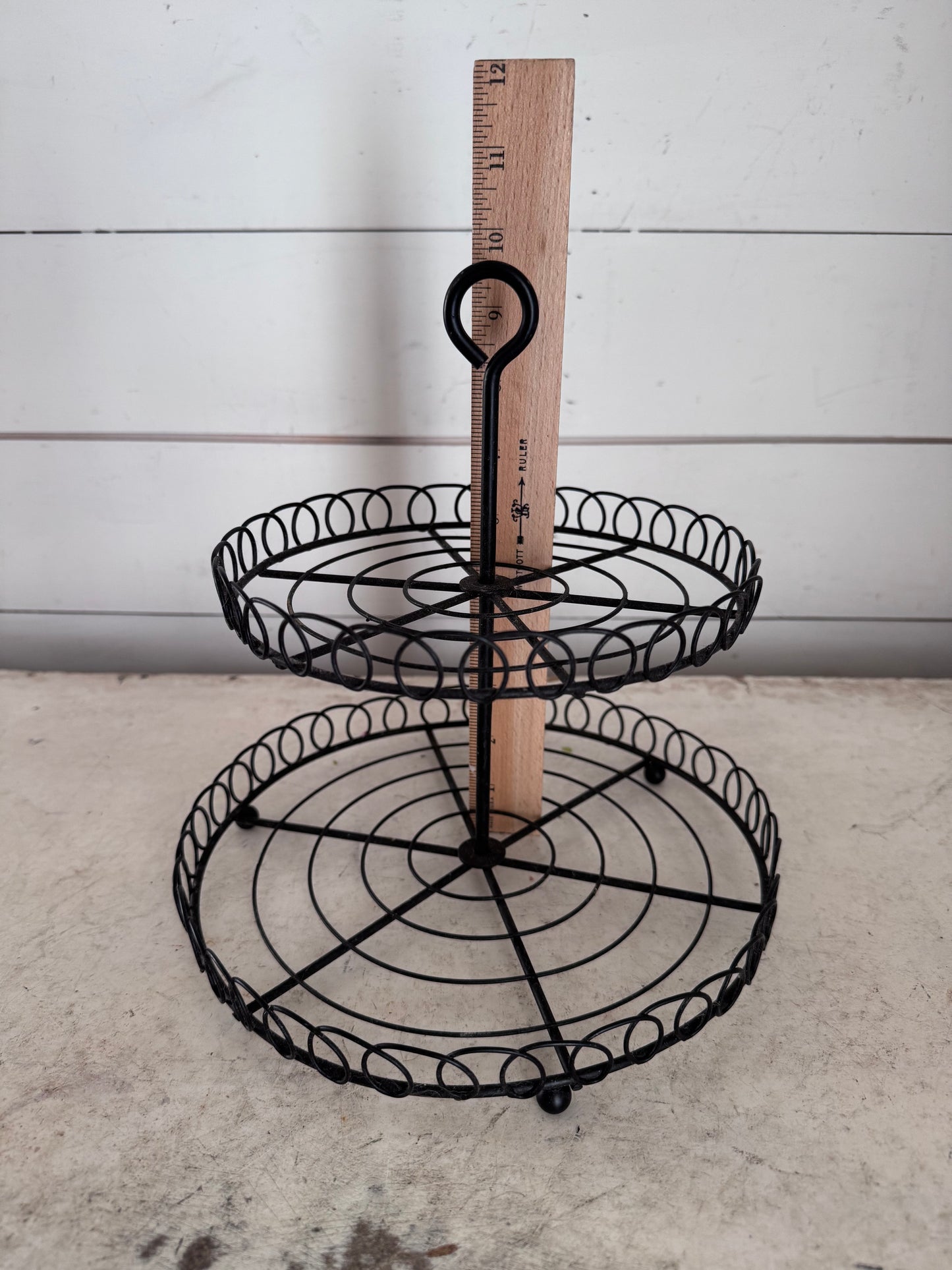 Black Two Tier wire tray