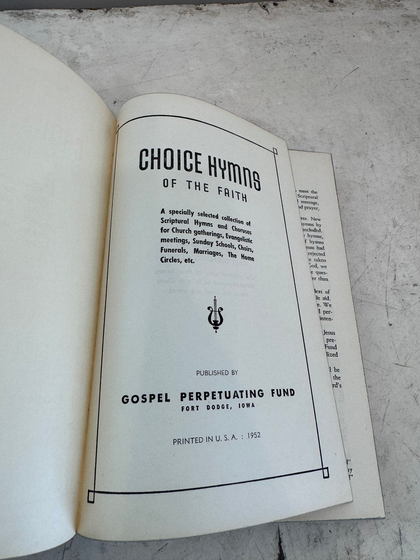 Choice Hymns of Faith - Book