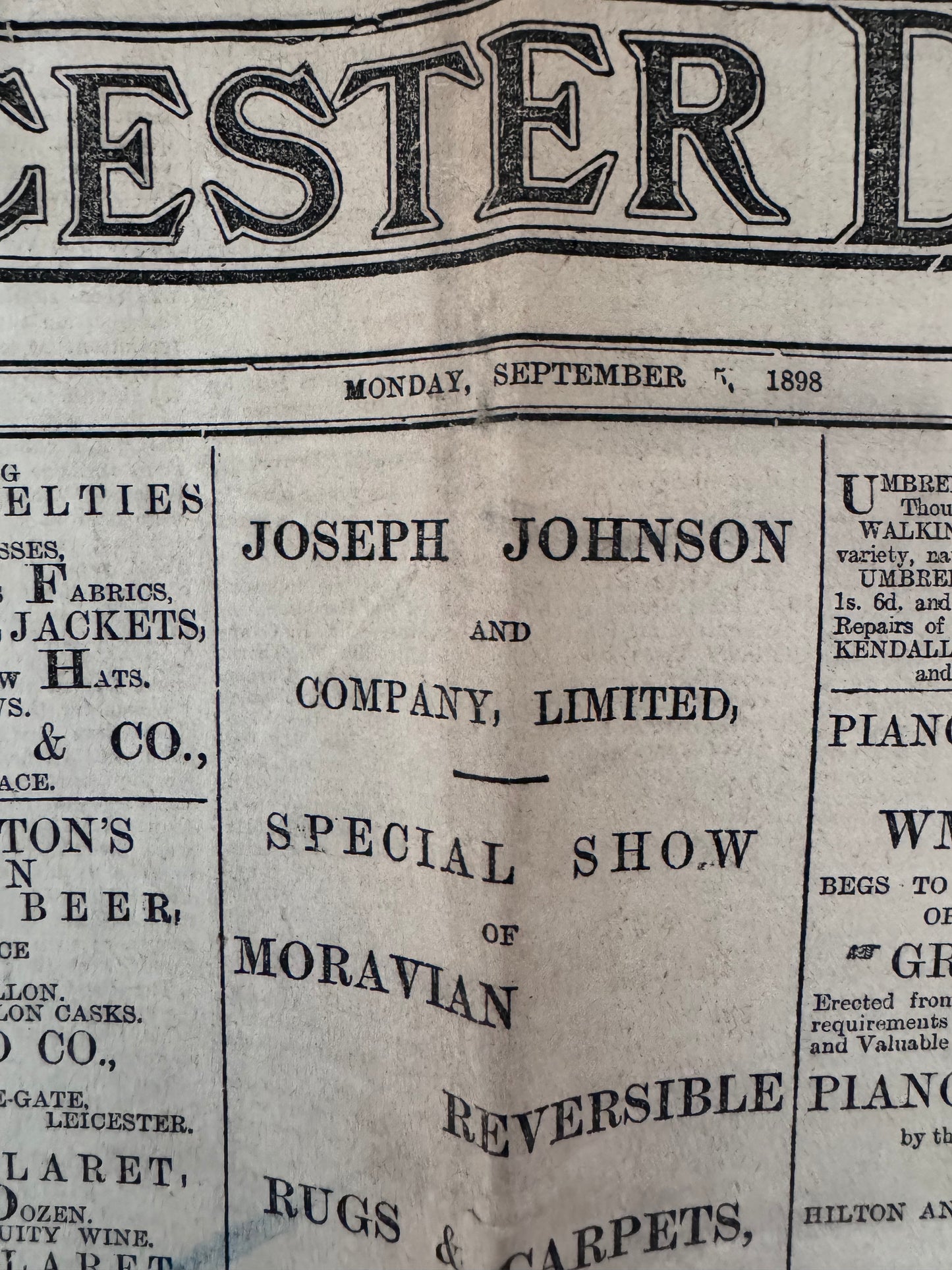 The Leicester Daily Post Sept. 5th, 1898