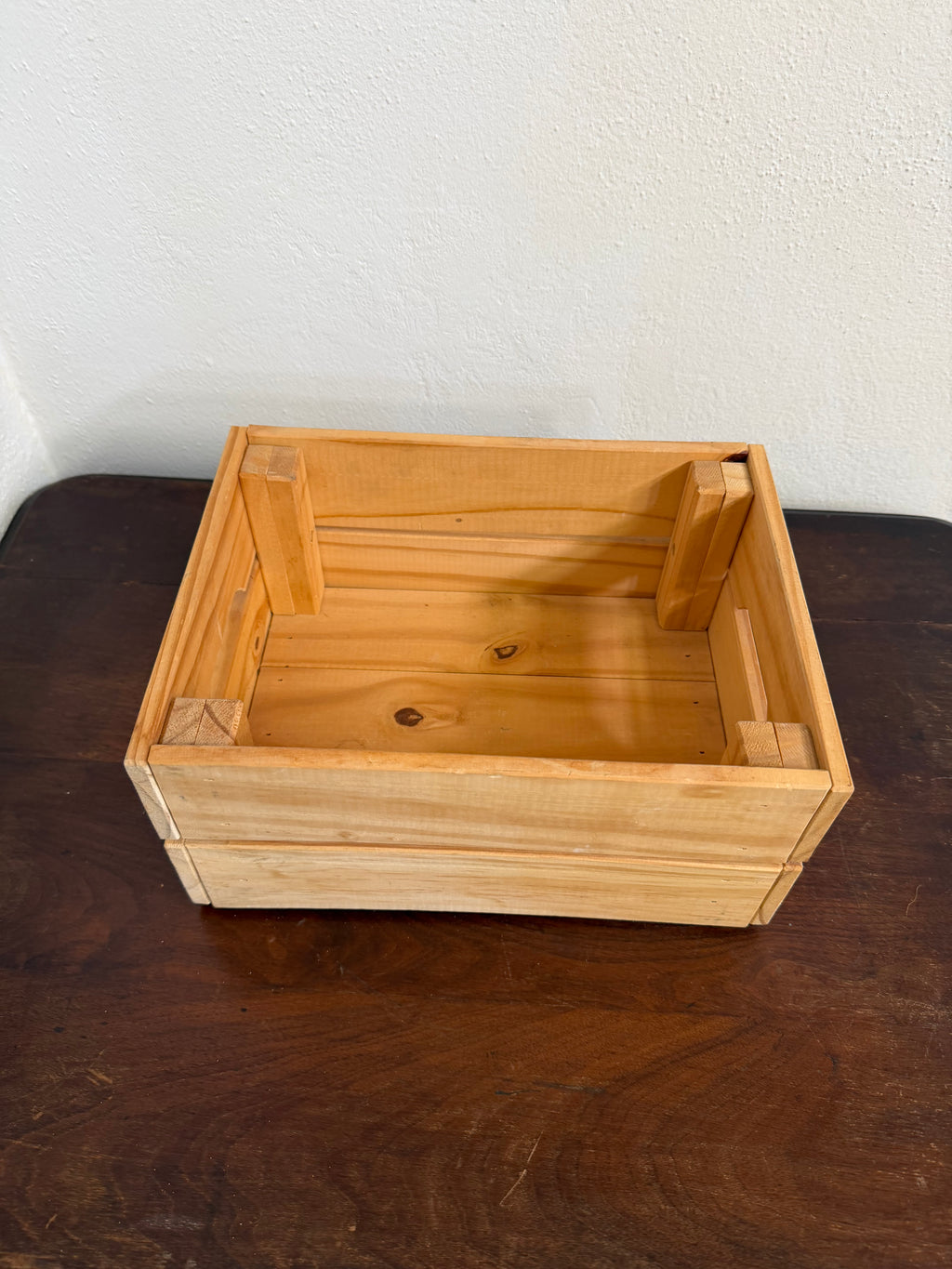 Pine Storage Crate with Handles - Will Get Makeover