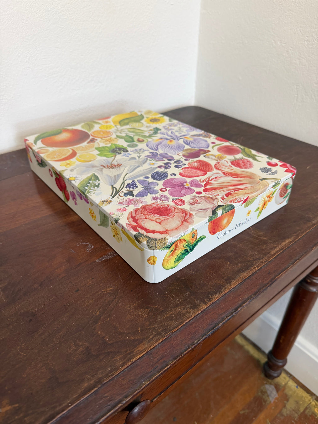 Crabtree and Evelyn Floral and Berry Tin - Tin Only