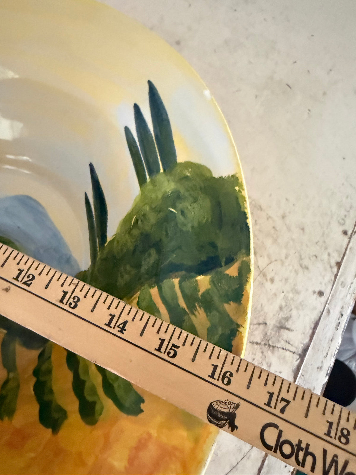 Tuscan hand-painted bowl made in Italy