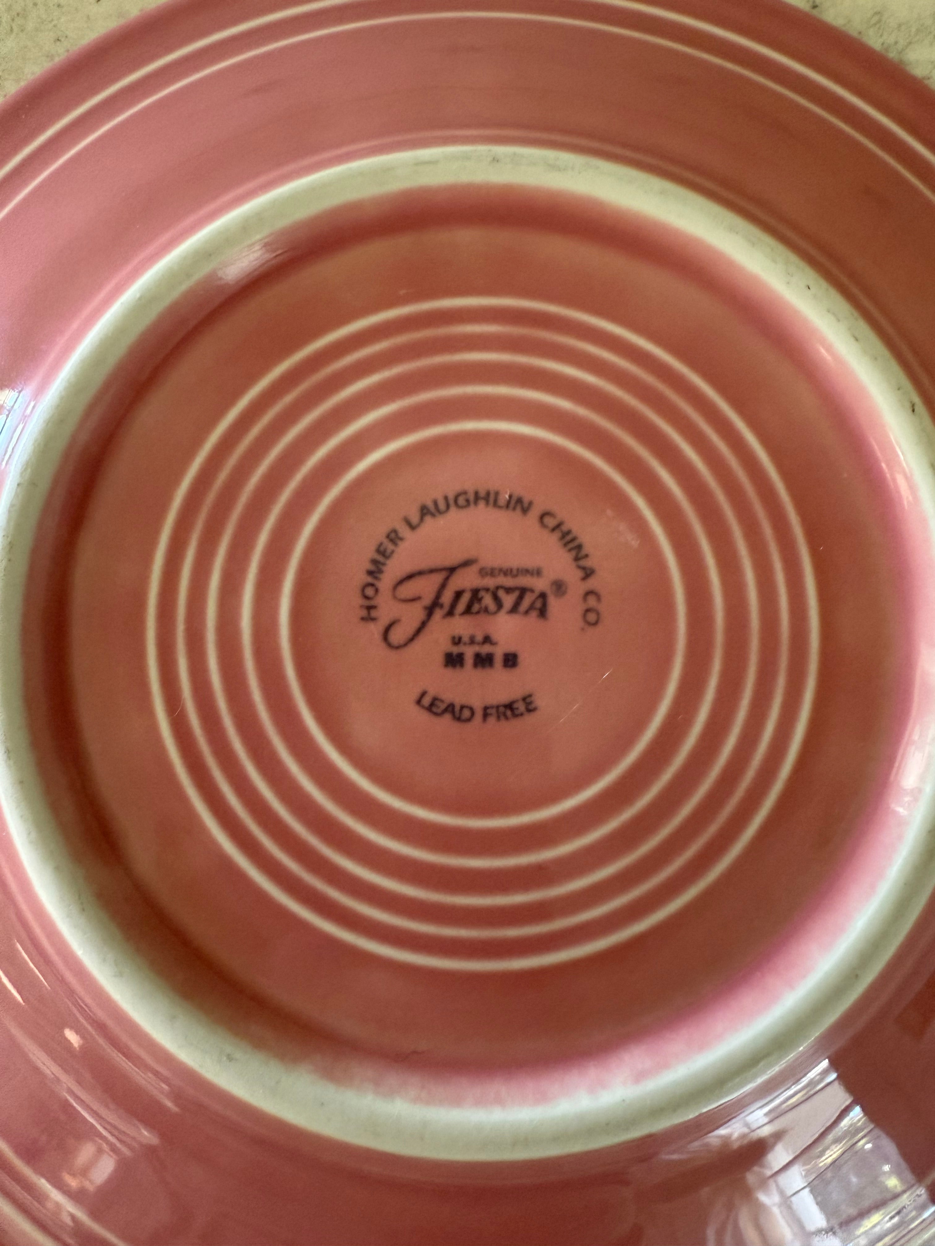 Homer Laughlin Fiestaware Pink Plate sold individually 7 inch