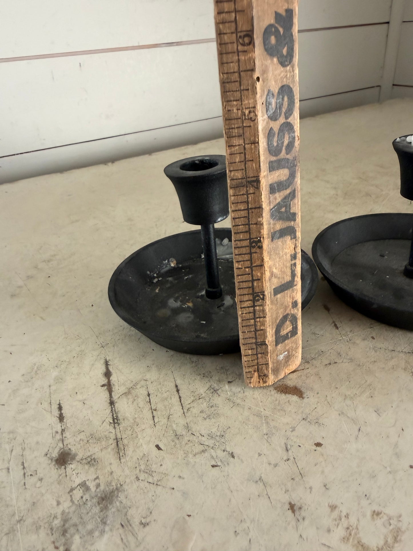 Set of taper candlesticks will get wax removed