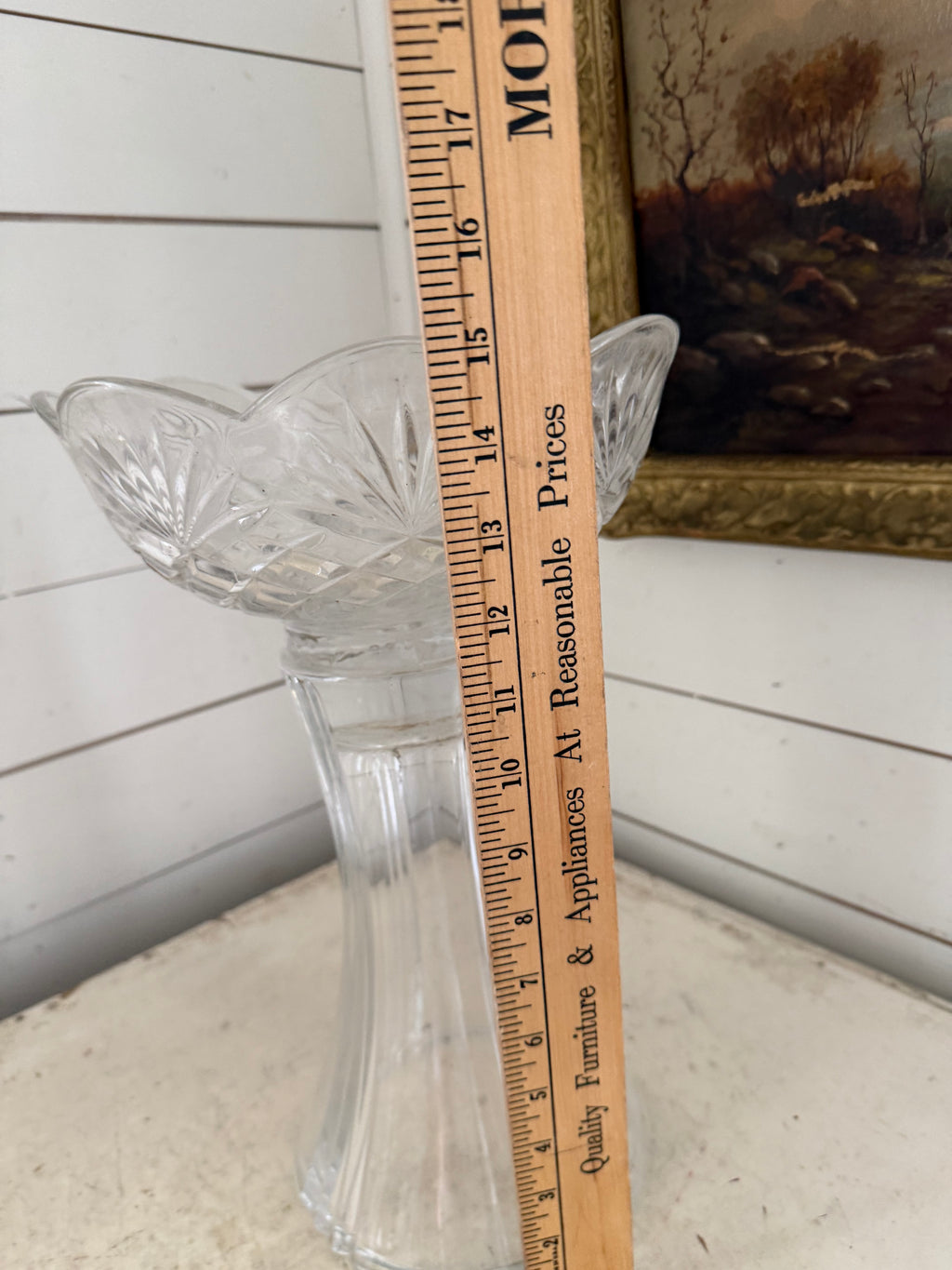Oversized Pedestal Crystal compote dish