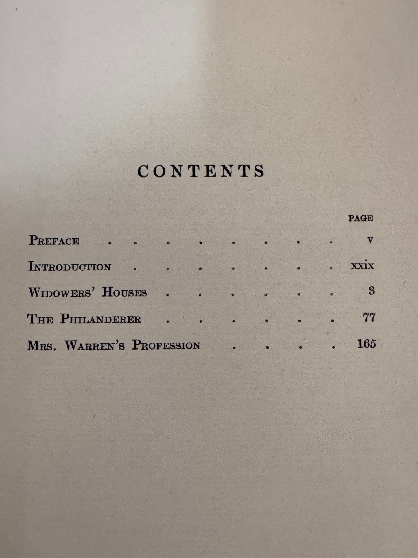 Plays - Pleasant and Unpleasant 1905