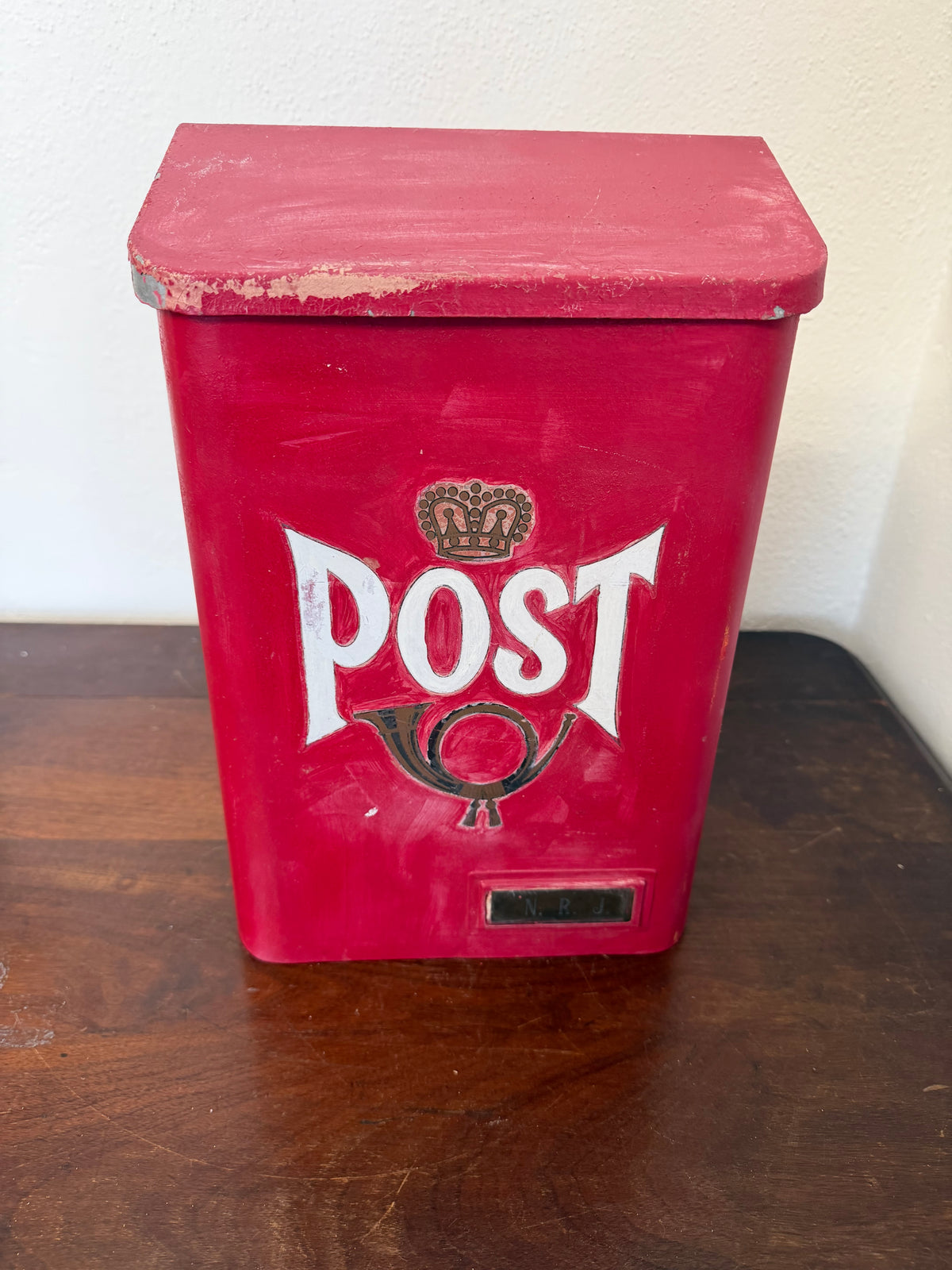 Vintage Johansson and Hallgren Metal Wall Mounted Mail Box “Post”