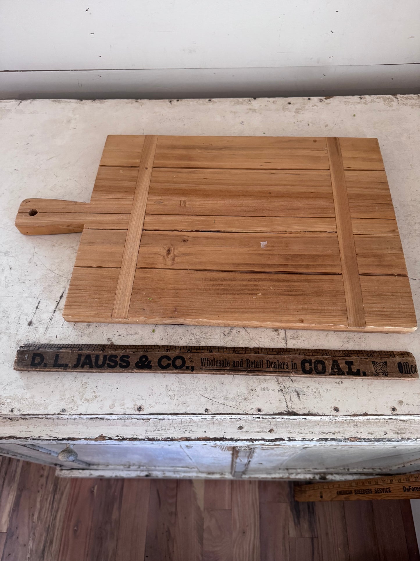 Rectangle wood Charcuterie / Cutting Board - as is rustic