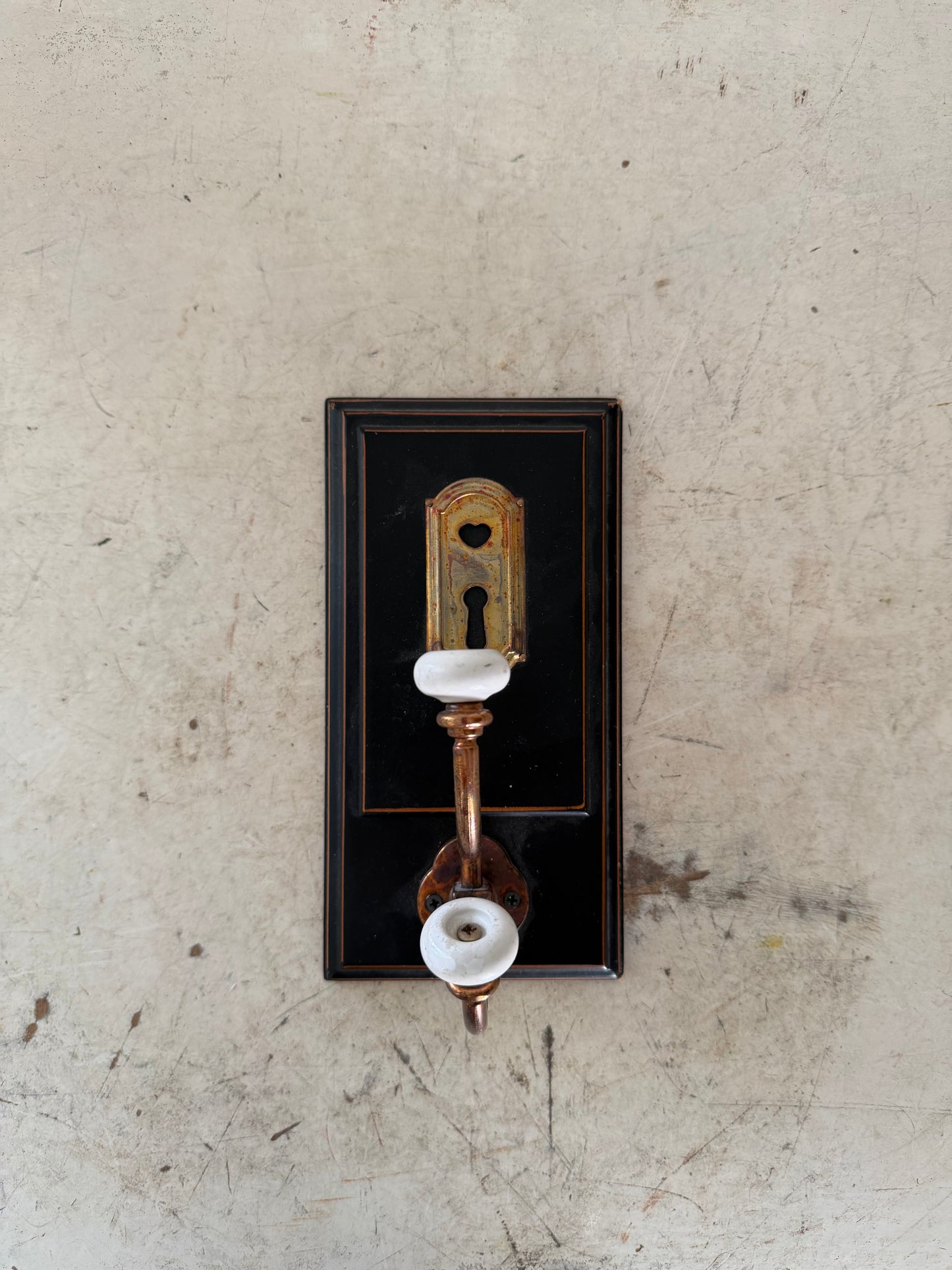 Double Wall Hook with Keyhole Backer and Porcelain Knobs will get makeover