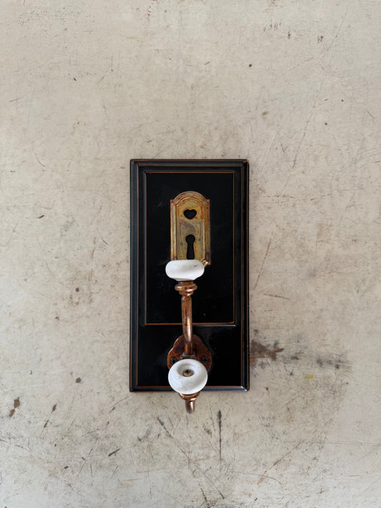 Double Wall Hook with Keyhole Backer and Porcelain Knobs will get makeover